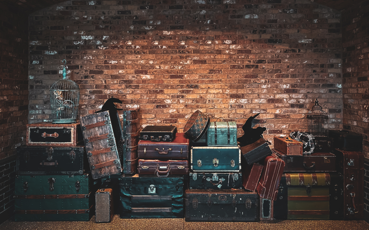 Recreación del imaginario de Harry Potter y sus maletas de viaje