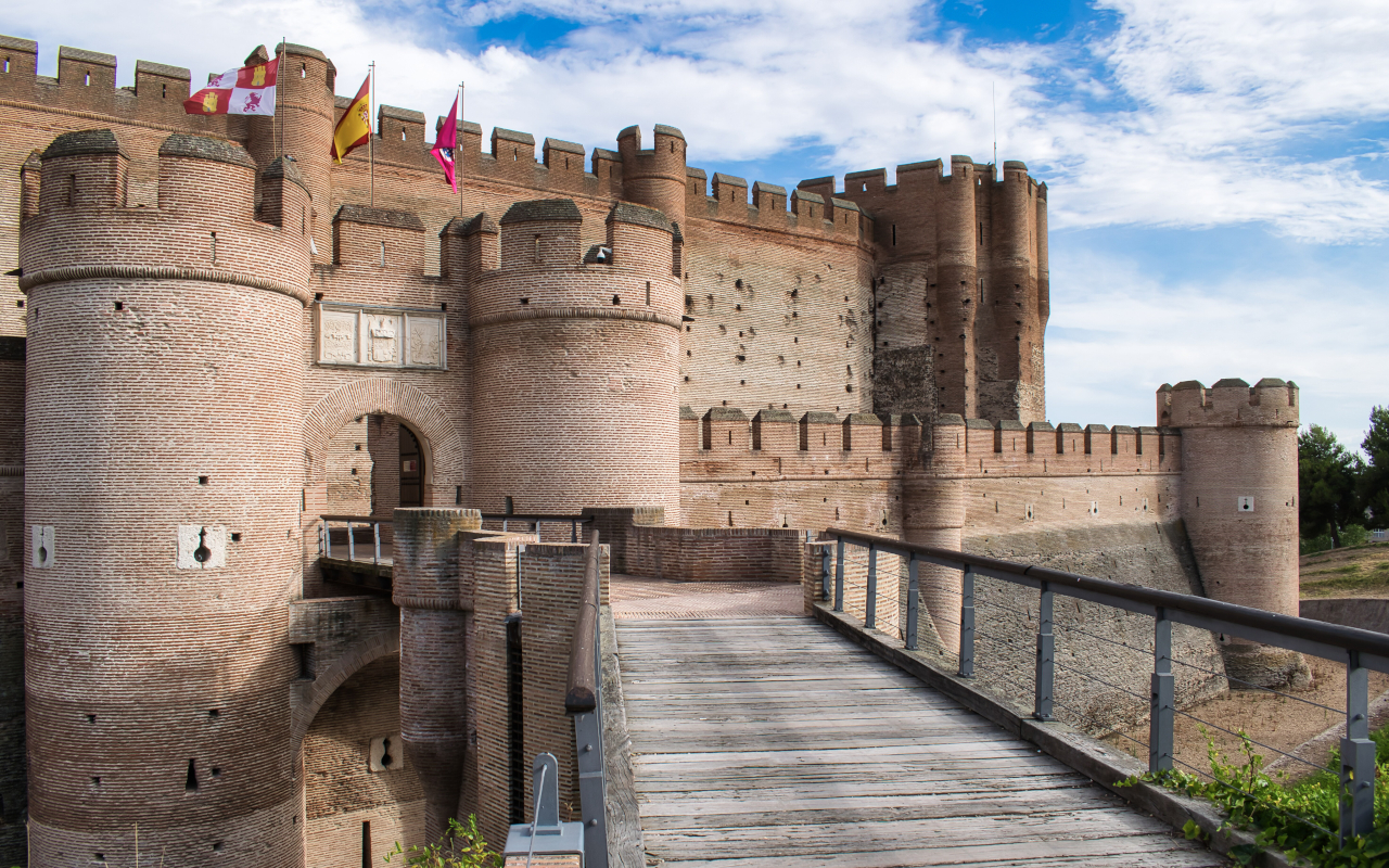 Entrada al Castillo de la Mota en Medina del Campo, Valladolid