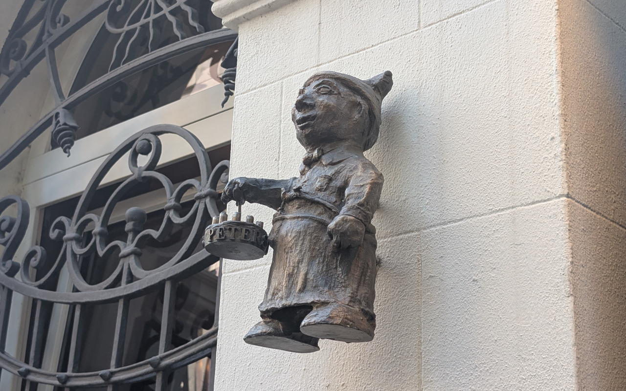 Detalle de un duende cervecero, típico de Colonia.
