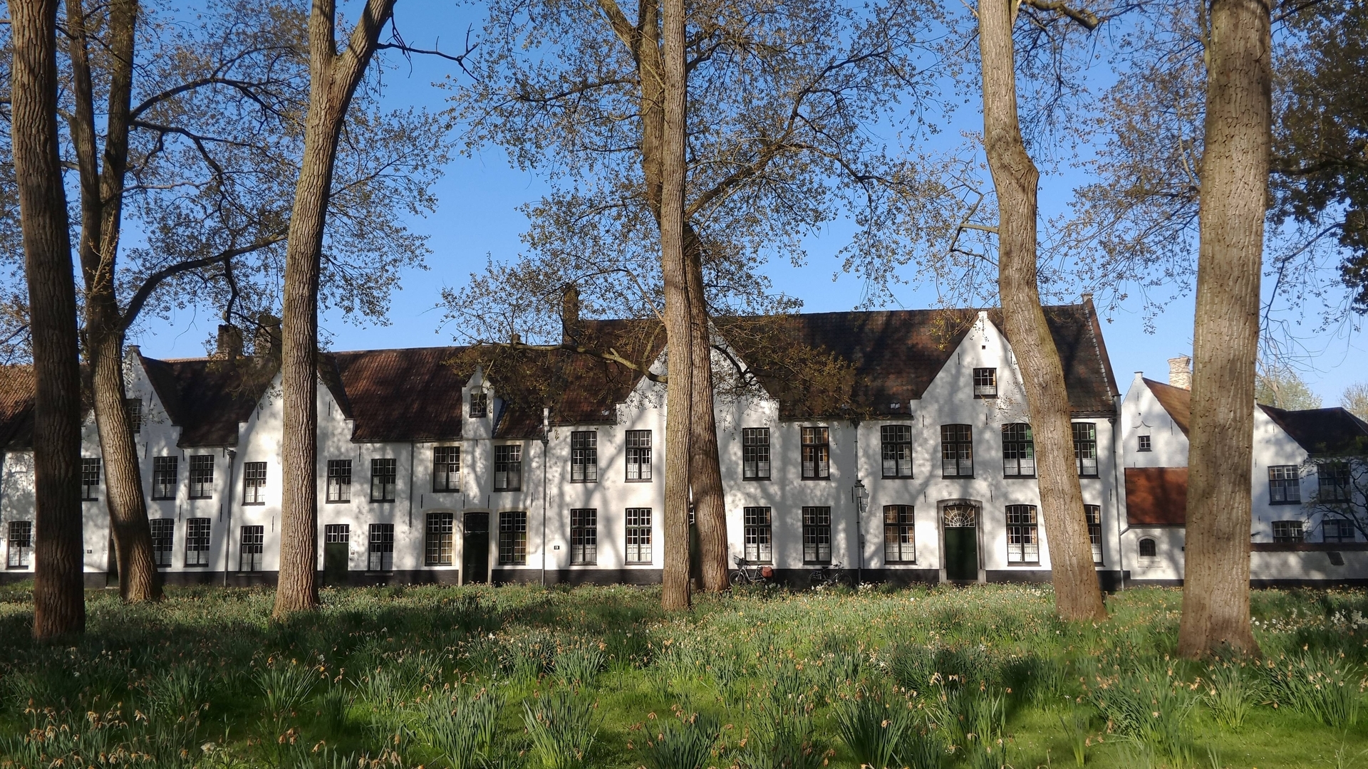 Beaterio Ten Wijngaarde en Brujas rodeado de jardines