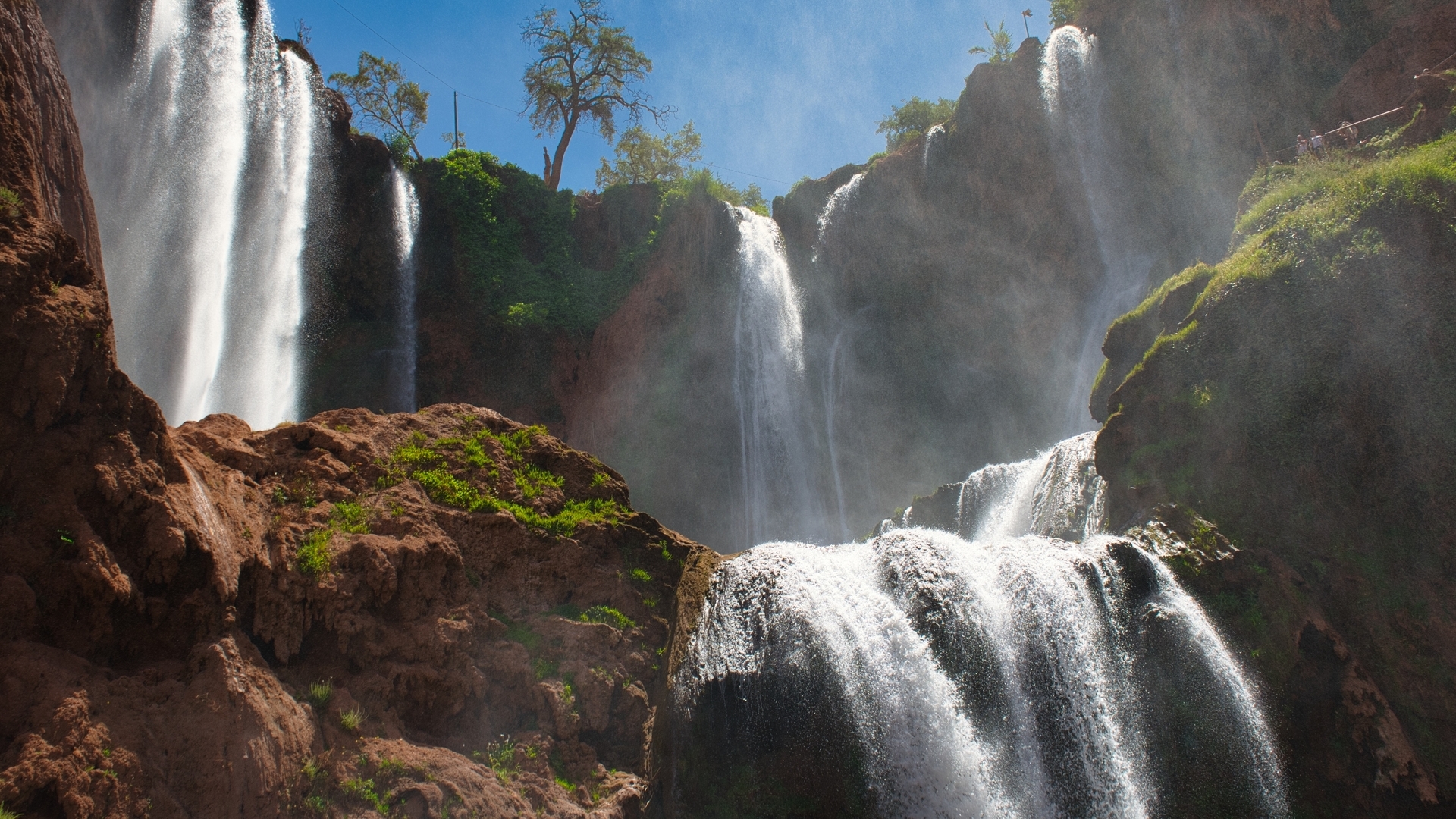 Cascadas de Ouzoud en las montañas del Atlas, Marruecos