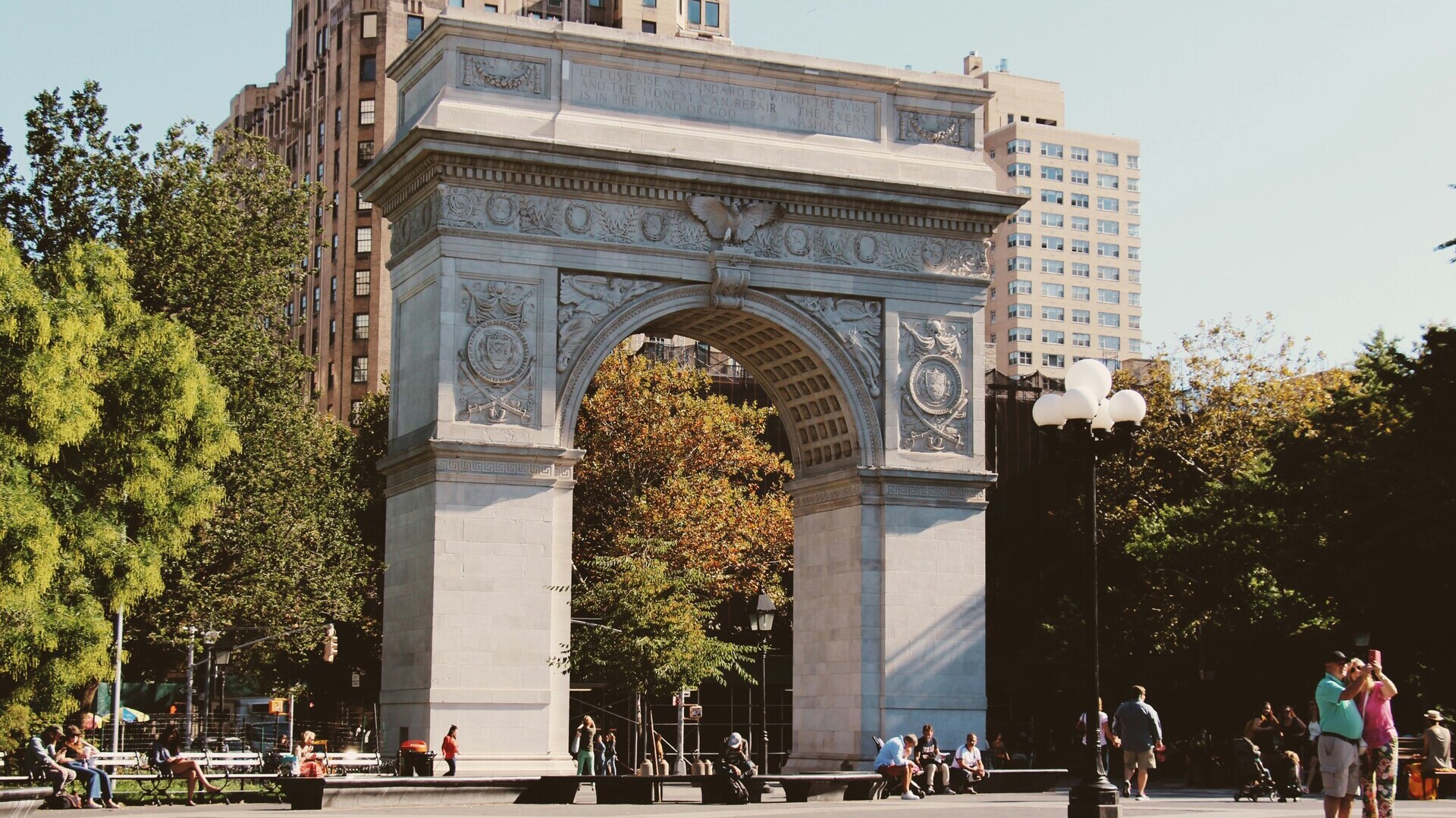 Arco de Washington Square en Greenwich Village, Manhattan, Nueva York