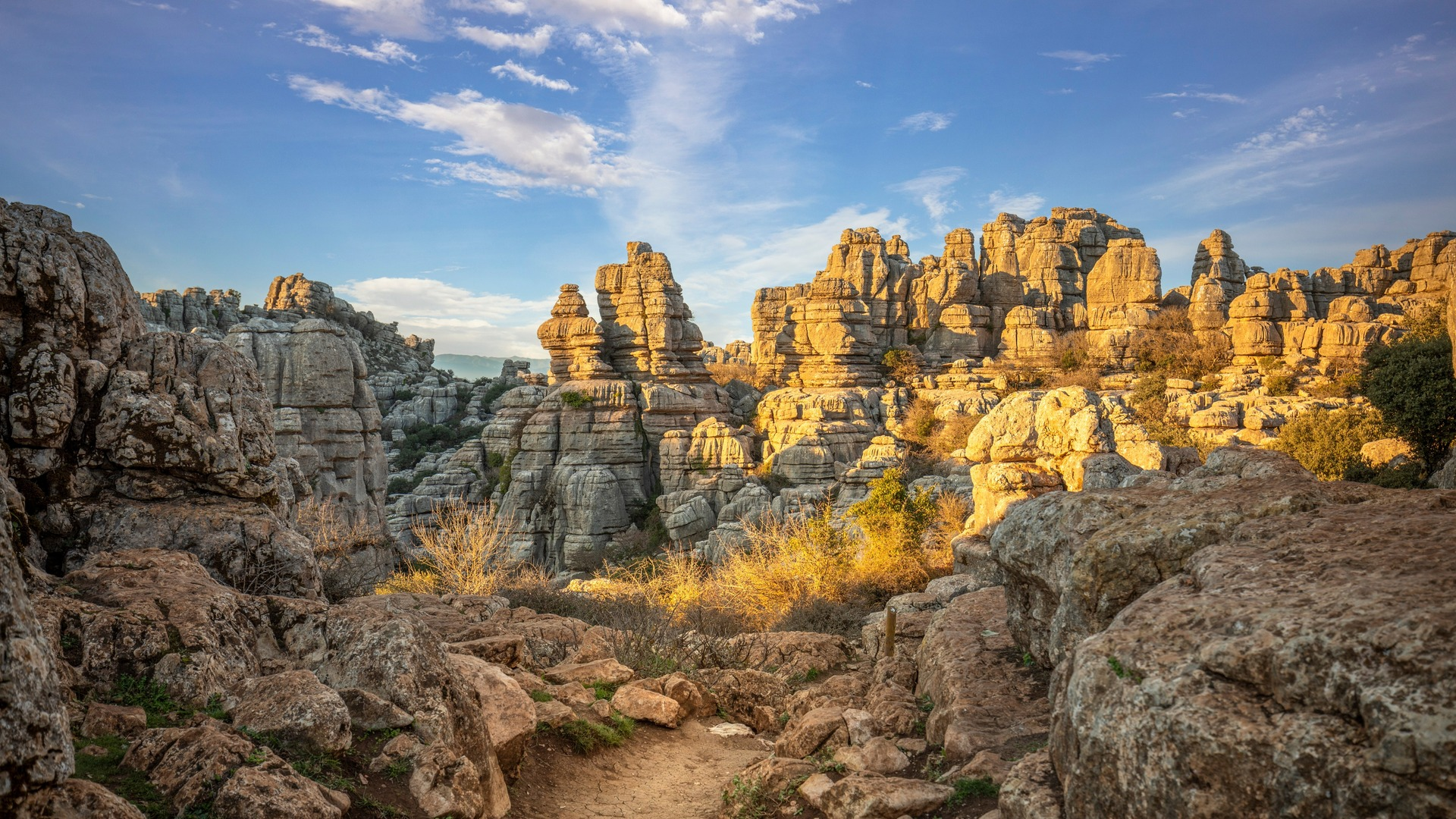 Torcal de Antequera, formaciones de roca caliza