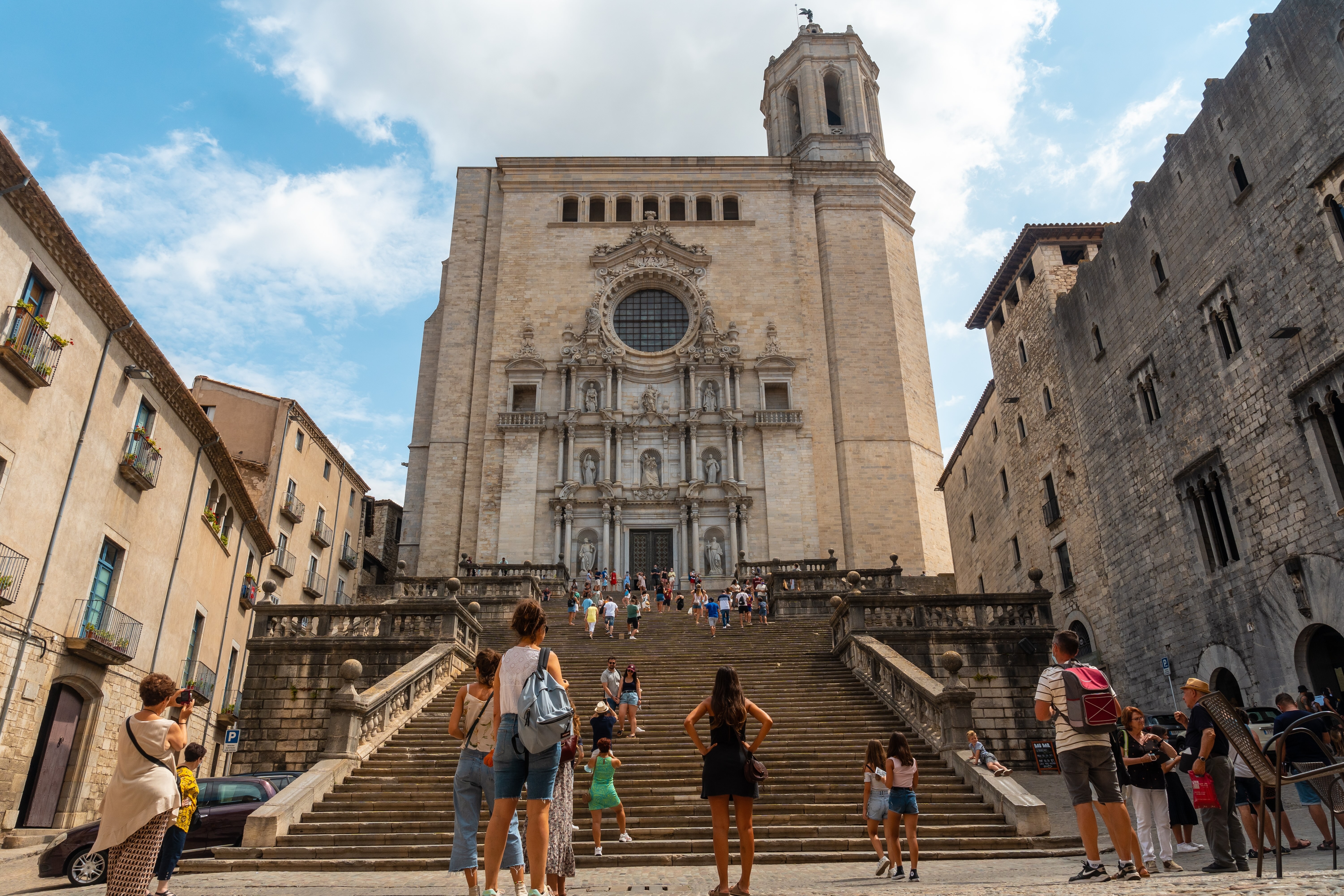 Escaleras, catedra, barii vell Girona