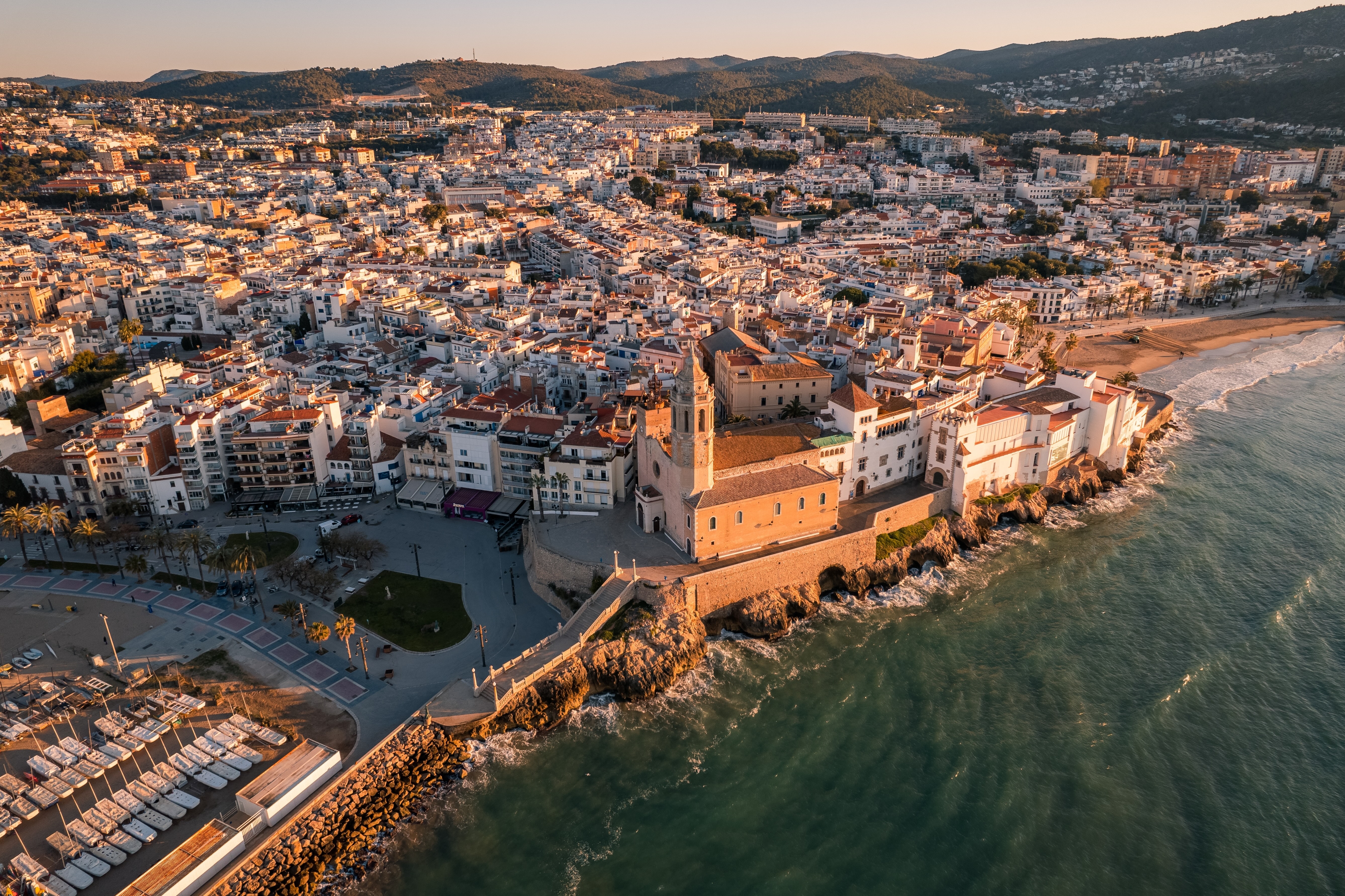 sitges vista aérea