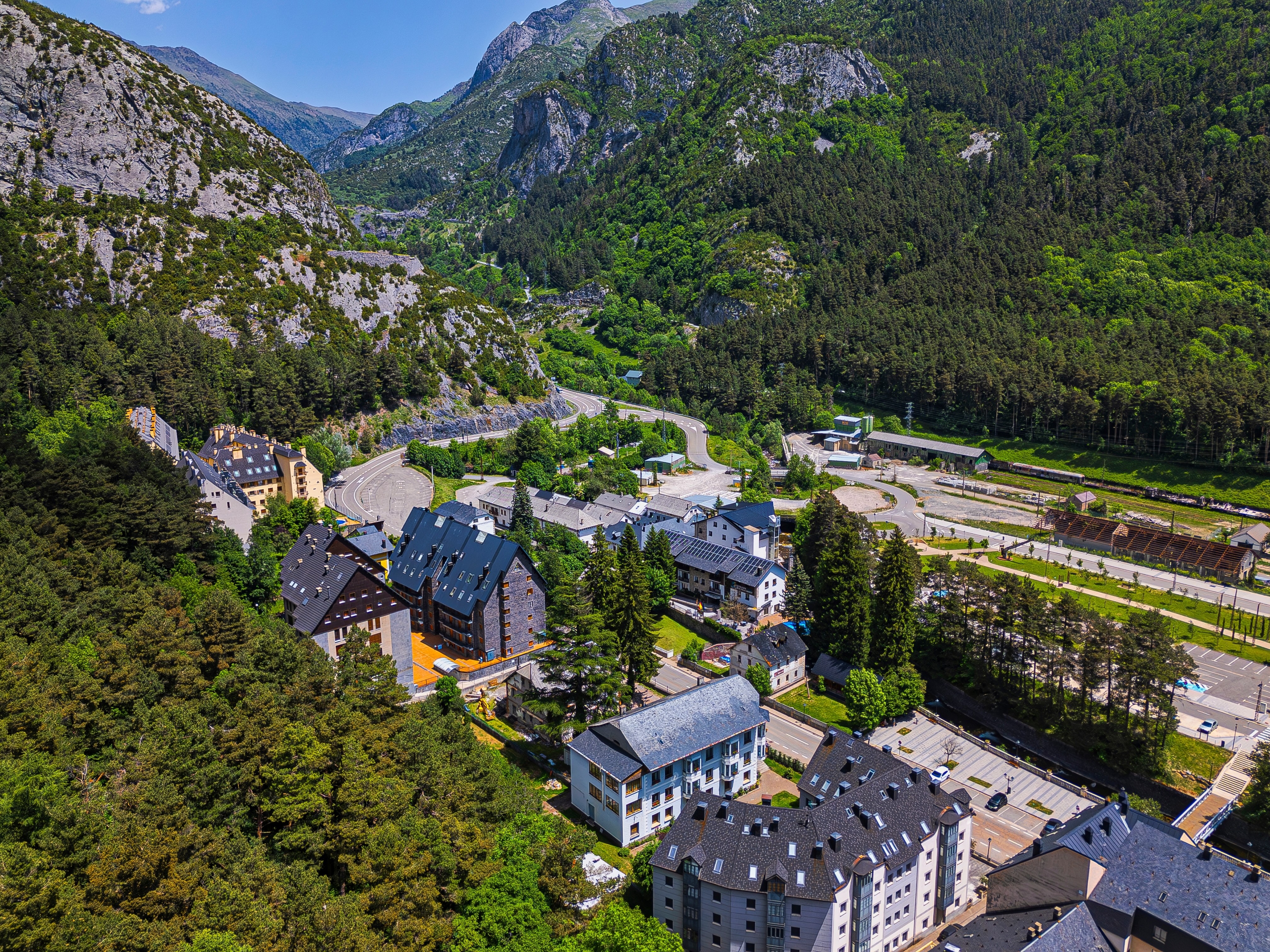vista aérea canfranc