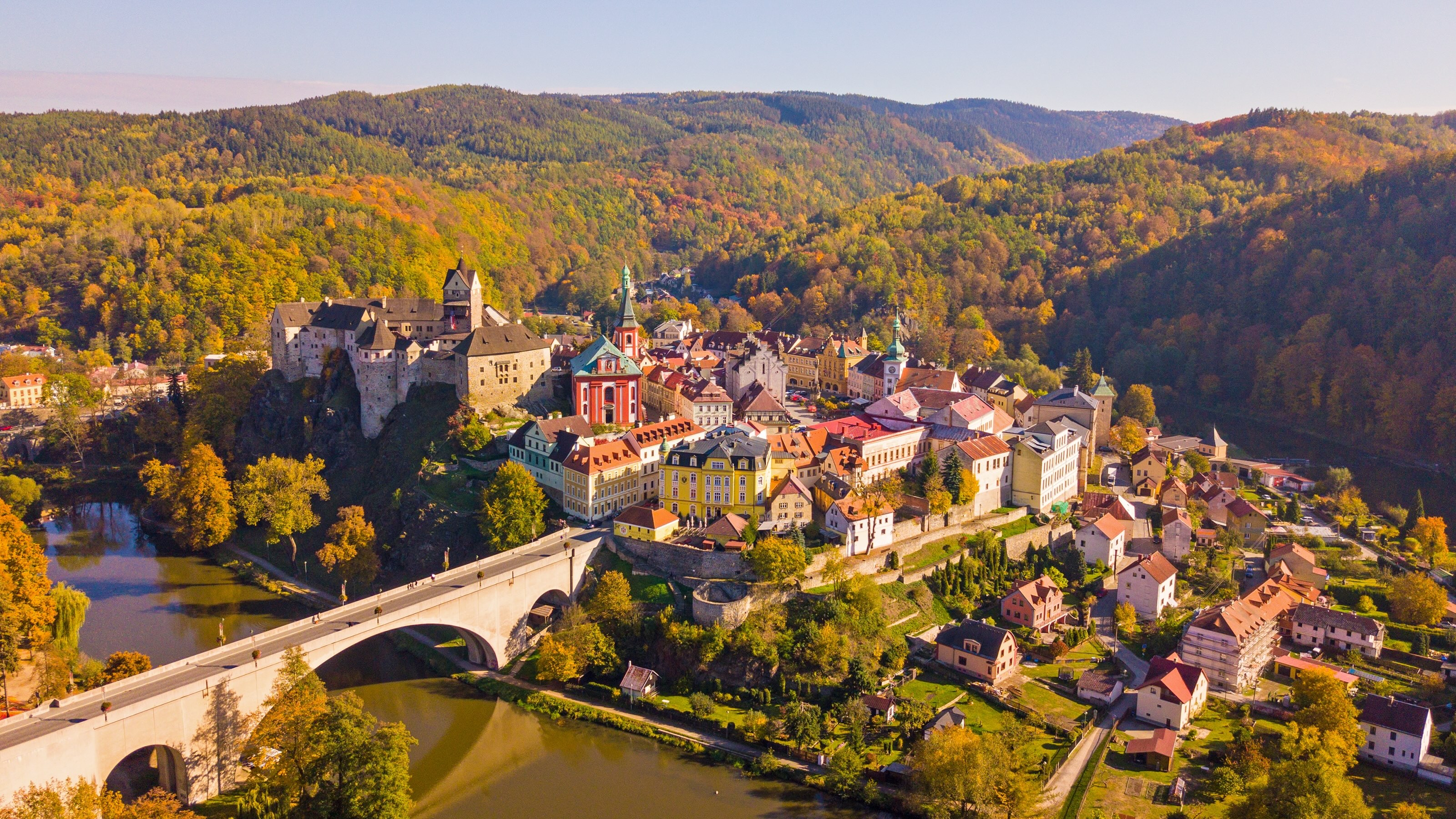 vista aérea Karlovy Vary