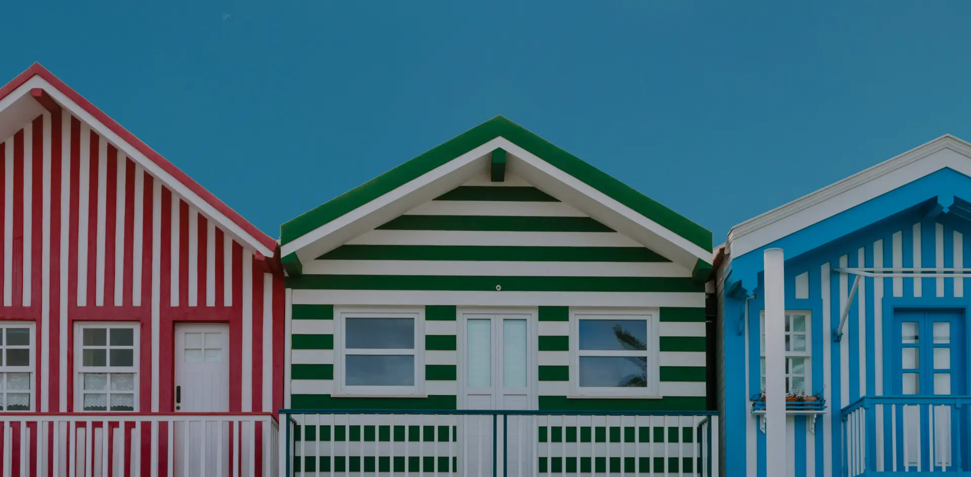 Costa nova y sus casas de rayas de colores