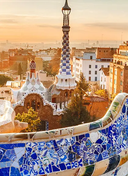 Vista de Barcelona desde el Park Güell