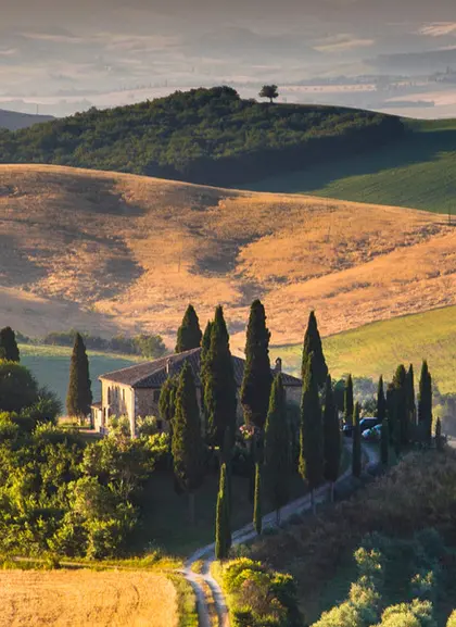 Vista panoramica de la Toscana - Tour a Pisa, San Gimignano y Siena con almuerzo y cata de vinos desde Florencia - Buendía Toscana, Italia