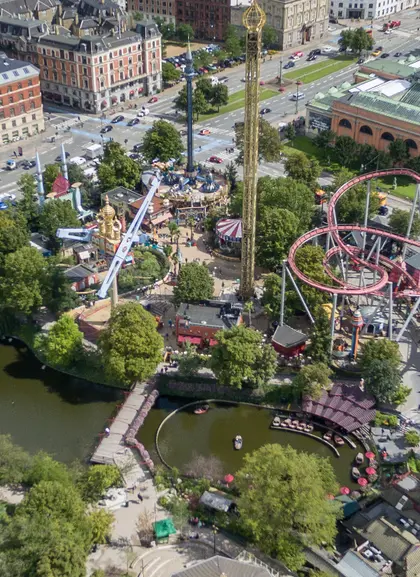 Panorámica de los Jardines de Tivoli - Entradas a los Jardines de Tivoli - Excursiones y Actividades en Copenhague - Buendía 