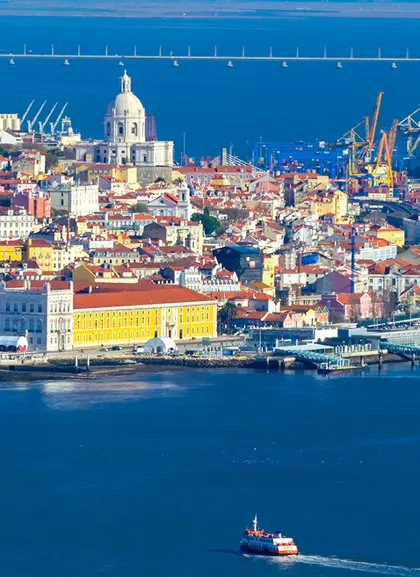 Panorámica Lisboa con el río Tajo - Crucero Express Lisboa - Excursiones y Actividades en Lisboa - Buendía