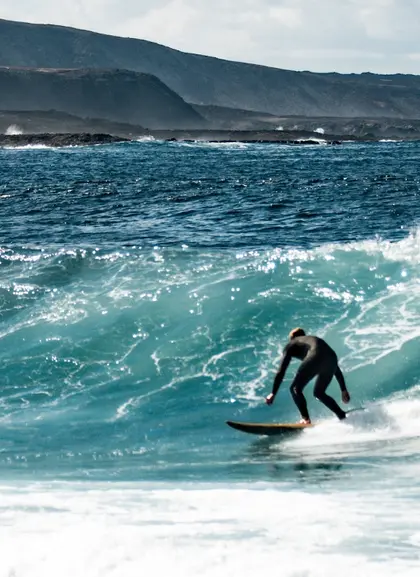 Clase de Surf en Caleta de Fuste