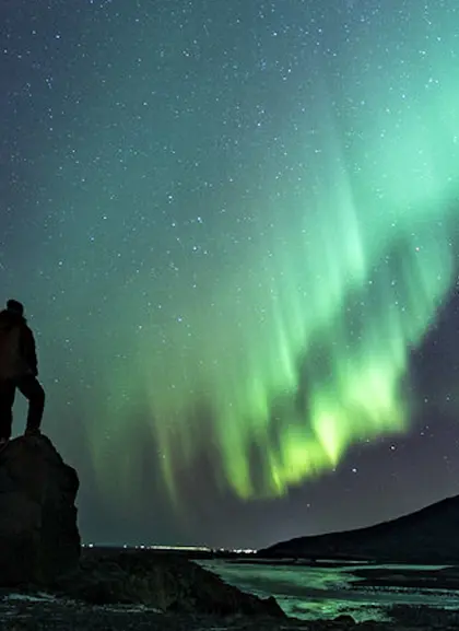 Tour de la Aurora Boreal con chocolate caliente, dulces y fotos