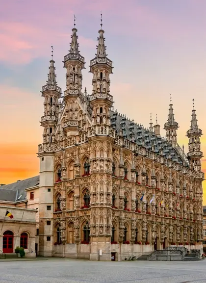 Catedral y Ayuntamiento en la gran plaza de Lovaina - Free Tour Lovaina imprescindible - Visitas guiadas y Excursiones Buendía Bélgica