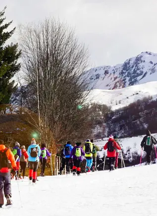 Ruta en Raquetas de Nieve por Fuentes de Invierno