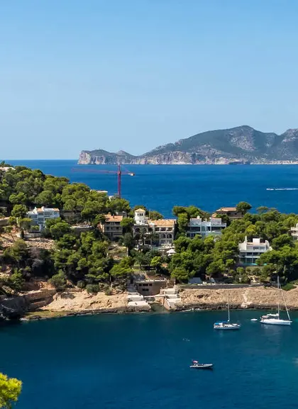 Paseo en catamarán por la costa hasta el puerto de Andratx
