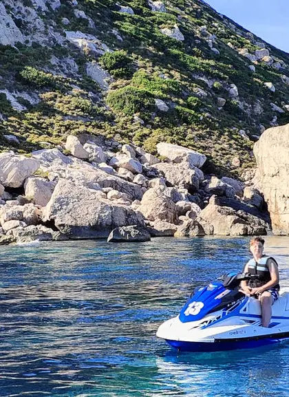 Excursión en moto de agua a Es Vedrá desde Sant Antoni, Ibiza.