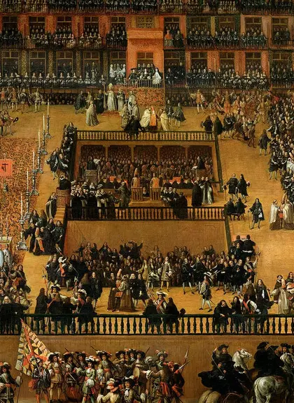 Escenario del auto de fé, un acontecimiento que marcaría el rumbo de la historia.