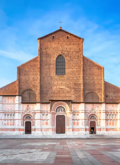 La Basílica de San Petronio en la Piazza Maggiore.