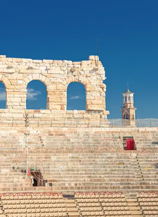 Detalle del interior del Arena de Verona, uno de los mejores conservados del mundo.