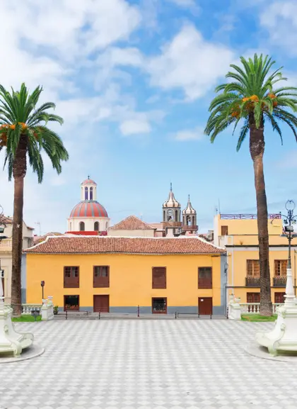 La Orotava vista desde la Plaza del Ayuntamiento.