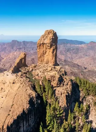 Vistas del cumbre de Gran Canaria, uno de las panorámicas más espectaculares de la isla.