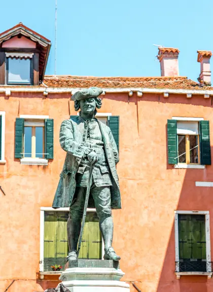 Estatua de Daniele Manín, uno de los héroes de la ciudad de Venecia.