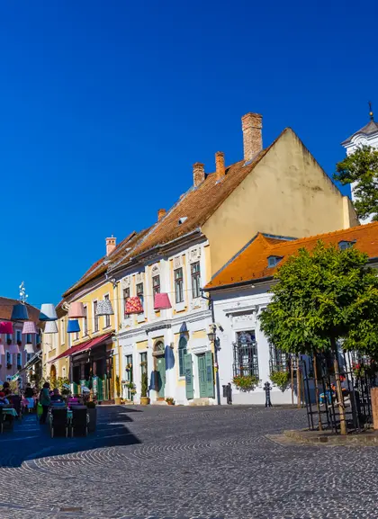 Centro histórico de Szentendre en Hungría, a pocos km de Budapest, en la curva del Danubio.