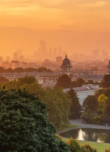 Imagen panorámica de Greenwich.