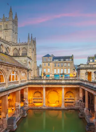 Baños romanos en Bath, Inglaterra