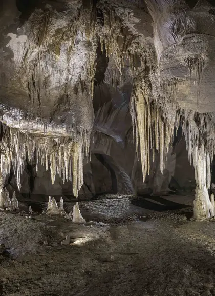Rocas, texturas y relieves emergen del suelo como esculturas naturales. Un espectáculo íntimo, lejos del ruido de la superficie.