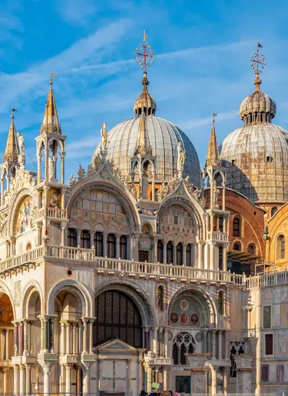 Imagen general de la basílica de San Marcos, Venecia