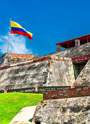 Castillo de San Felipe en Cartagena de Indias, Colombia