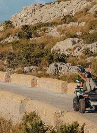 Paisajes de mallorca que se recorrerán desde Alcudia en quad.