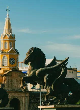 Plaza de los Pegasos en Cartagena de Indias, Colombia