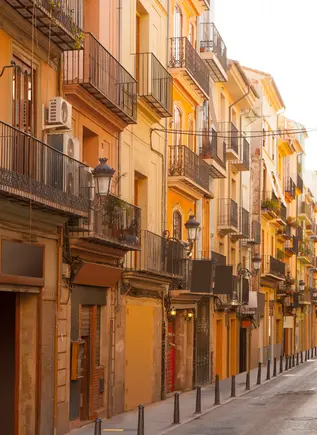 Casco viejo de la ciudad mediterránea de Valencia