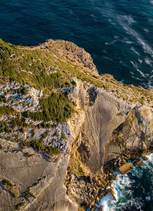 Vista aérea del cabo de Espichel, Sesimbra