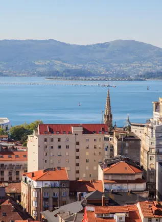 Vista de la bahía de Santander