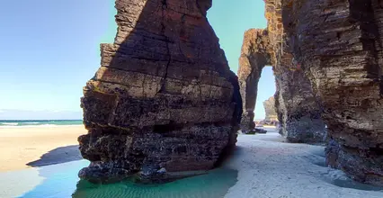Playa Catedrales Playa Aguas Santas Ribadeo Lugo Mar Cantabrico Galicia