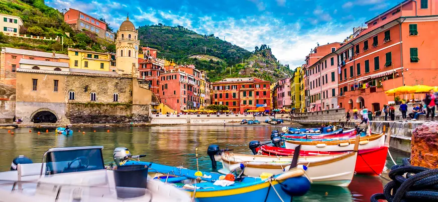 Tendrás la oportunidad de admirar Vernazza desde el barco.