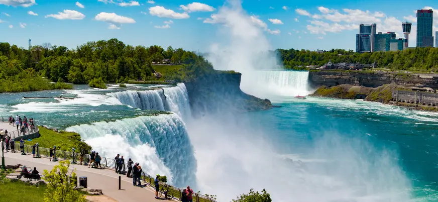 Cataratas del Niágara al norte del estado de Nueva York