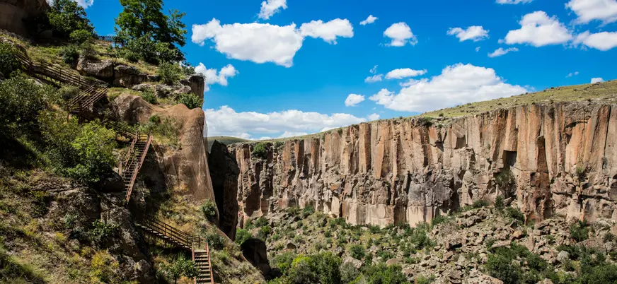 Cañón y senderos del Valle de Ihlara, Capadocia, Turquía