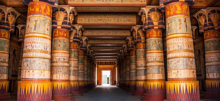 Interior del palacio de la kasbah Taourirt en Ouarzazate, Marruecos