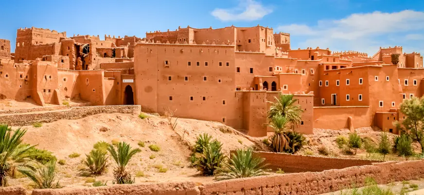 Vista de la Kasbah Ait Ben Haddou, patrimonio UNESCO en Marruecos