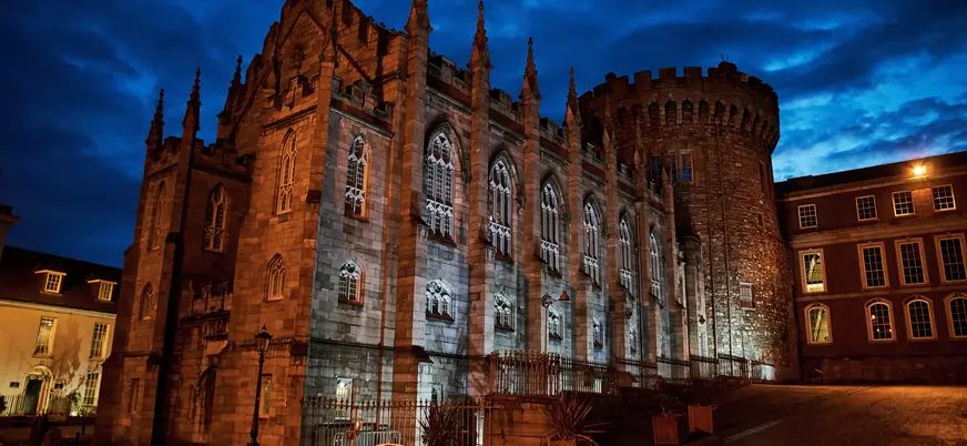 El castillo de Dublín de Dame Street fue la sede del Gobierno británico en Irlanda hasta 1922.