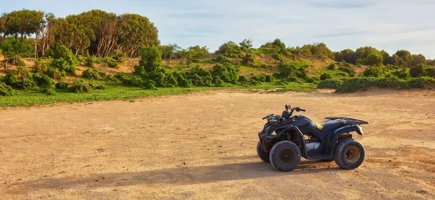 Paseo en quad por el Palmeral de Marrakech en entorno natural abierto