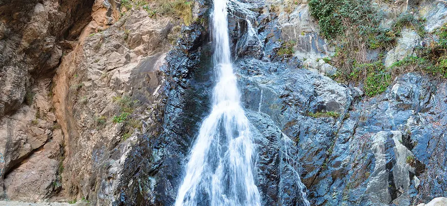Cascada natural en Setti Fatma, valle del Ourika, Marruecos