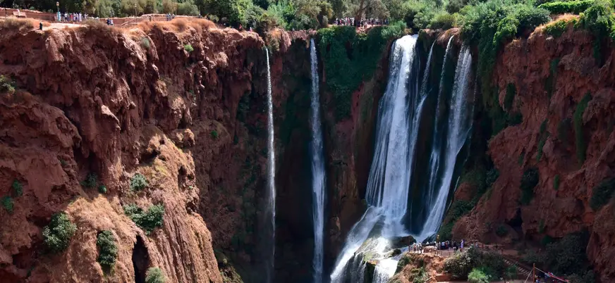 Cascadas de Setti Fatma en el valle de Ourika, cerca de Marrakech