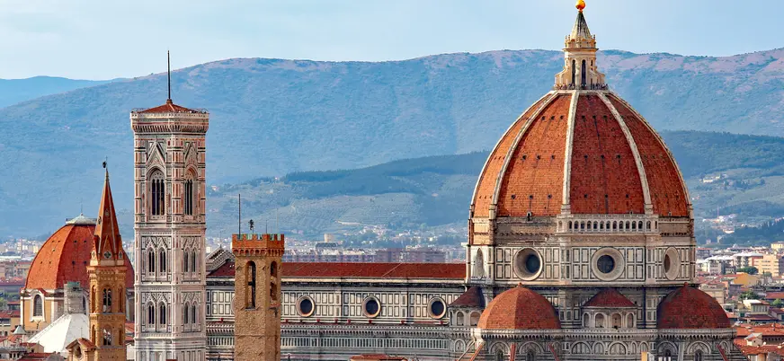 Vista panorámica de la catedral de Florencia